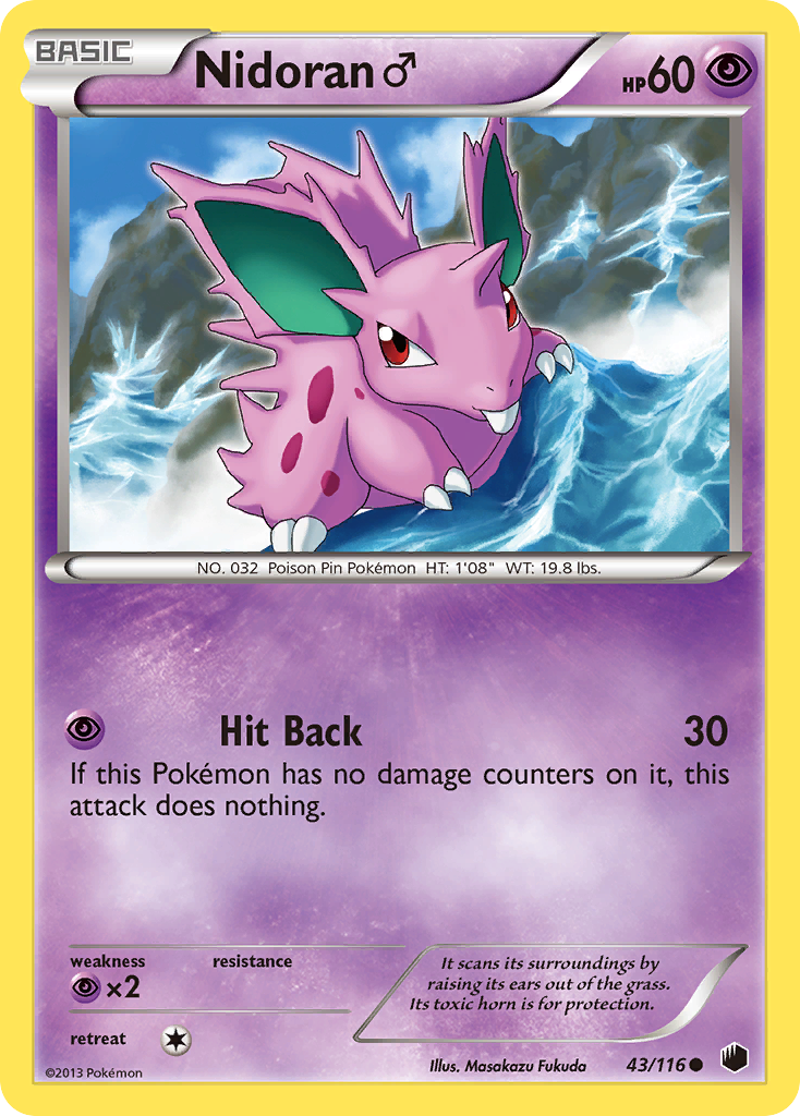 Plasma Freeze Nidoran (m) #43/116